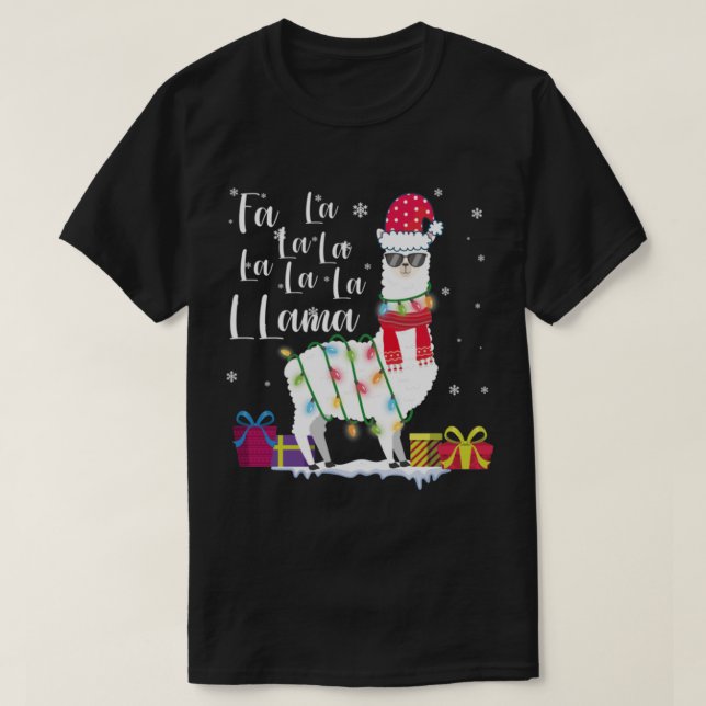 Lama Weihnachten Pullover Fa La Lama Funny Weihnac (Design vorne)