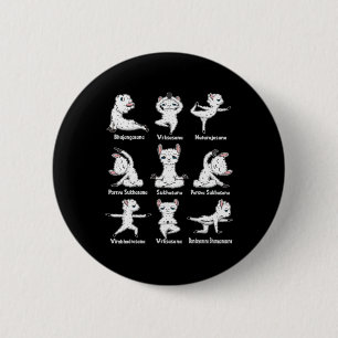 Lama Yoga - Lustiges Alpaka Sportgymnastik Yoga Gi Button