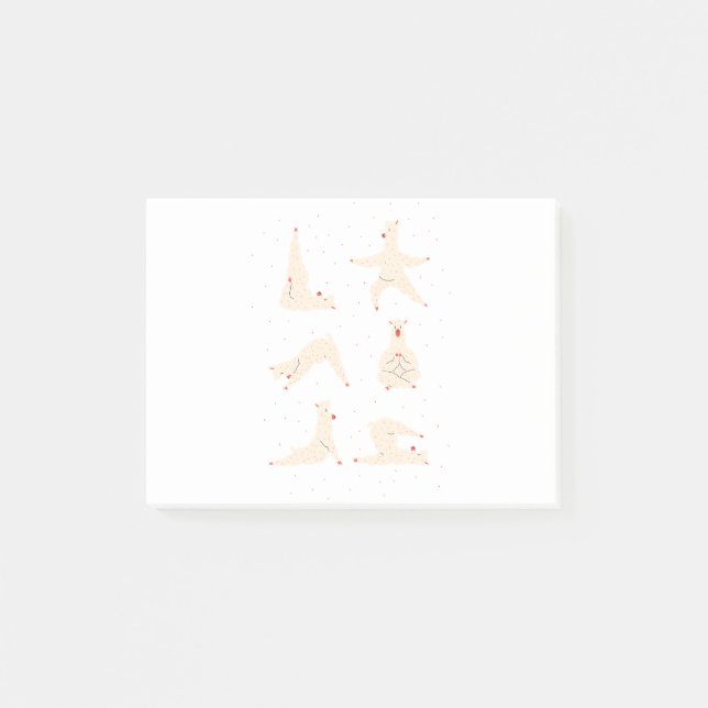 Lama Yoga Post-it Klebezettel (Vorderseite)