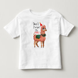 Lama zu Weihnachten Kleinkind T-shirt