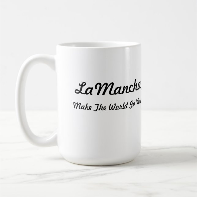LaMancha Kopf im Herzen Kaffeetasse (Links)