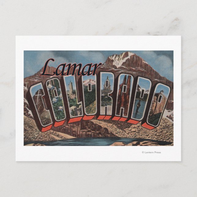 Lamar, ColoradoGroße BriefszenenLamar, CO Postkarte (Vorderseite)