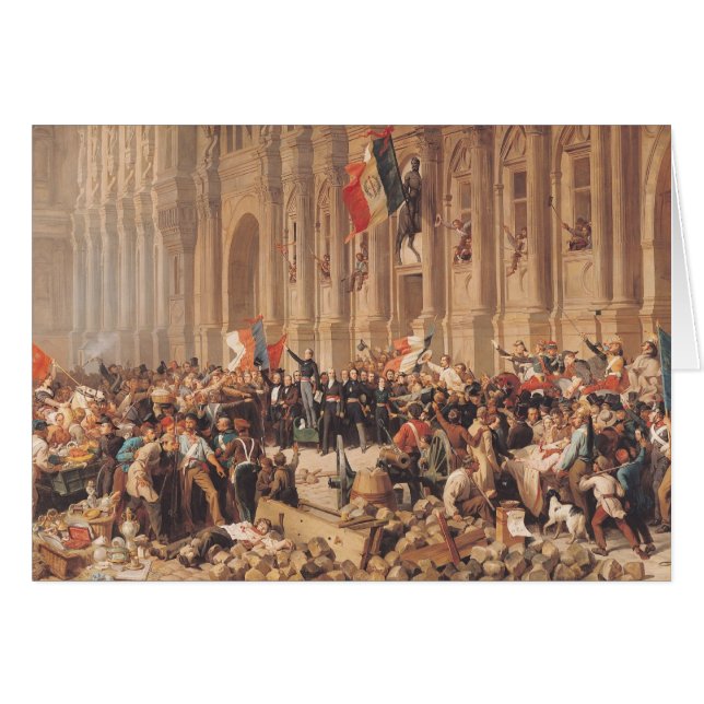 Lamartine weist die rote Fahne im Jahre 1848 (Vorderseite (Horizontal))