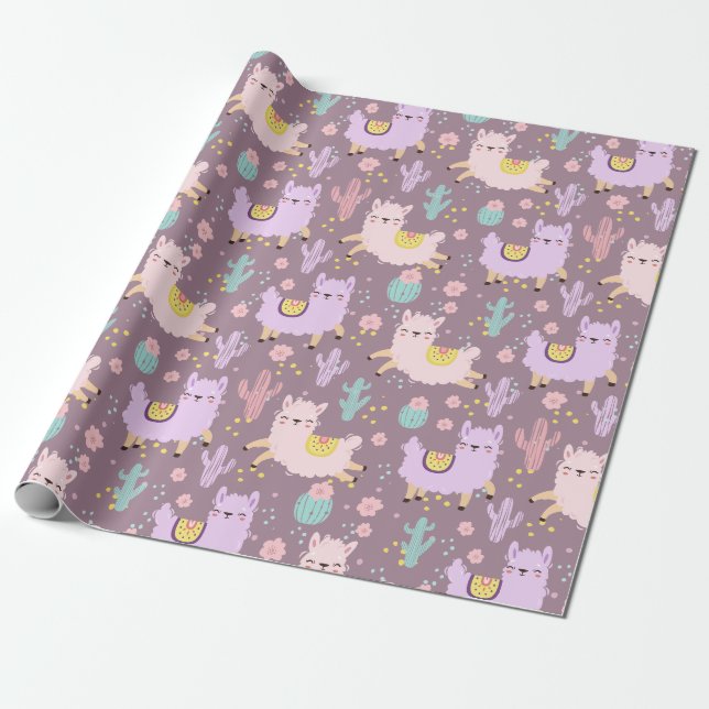 Lamas Geschenkpapier (Ungerollt)
