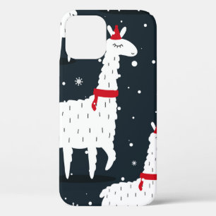 Lamas, handgezeichneter Hintergrund. Farbige nahtl Case-Mate iPhone Hülle