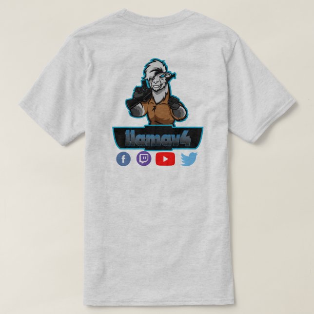 Lamav4 T-Shirt (Design Rückseite)
