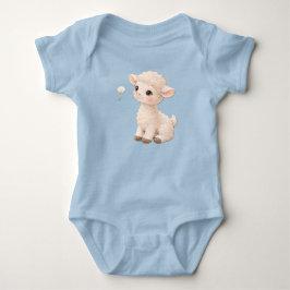 Lamb Baby Bodysuit – Soft Farm Baby Outfit Baby Strampler