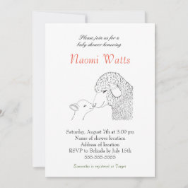 Lamb Babydusche Einladung Christliche Babydusche