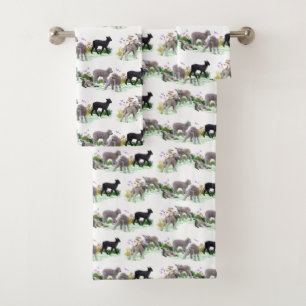 Lamb Meadow Bad Handtuch Set (Farbe auswählen)