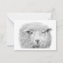Lamb-Note-Karte Mitteilungskarte