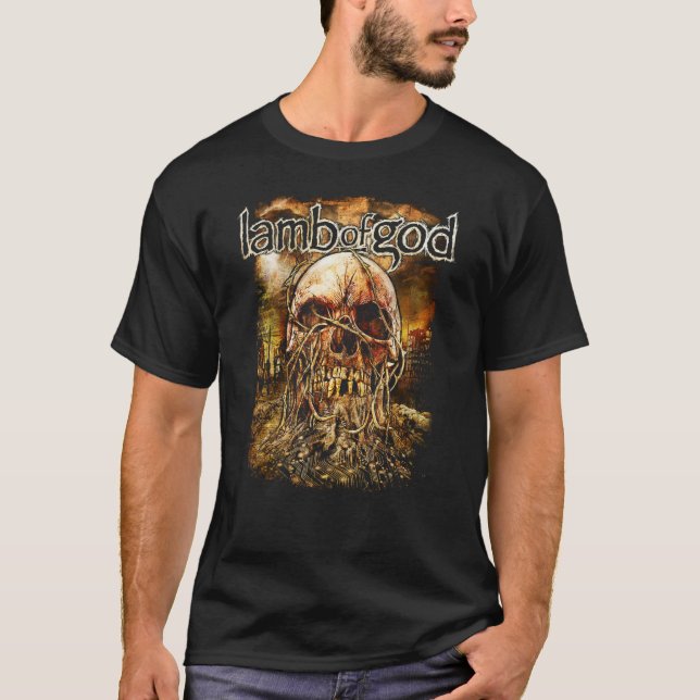 Lamb of God u2013 Vine Skull T-Shirt (Vorderseite)
