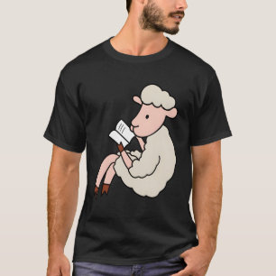 Lamb Reading Books Literatur Schaflesen T-Shirt