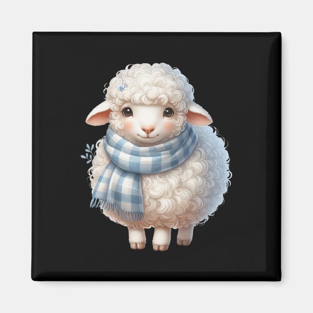 Lamb Sheep Easter Lamb Easter Shepherd Gifts  Magnet (Vorne)