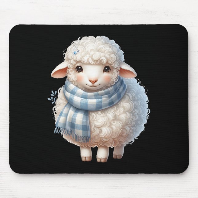 Lamb Sheep Easter Lamb Easter Shepherd Gifts  Mousepad (Vorne)