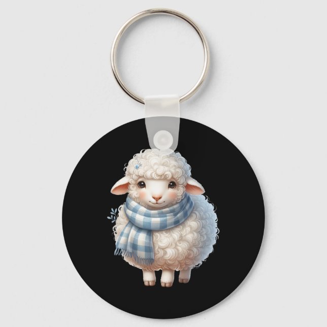 Lamb Sheep Easter Lamb Easter Shepherd Gifts  Schlüsselanhänger (Vorderseite)