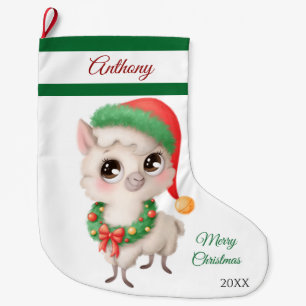 Lamb Wreath Grosser WeihnachtsStrumpf Großer Weihnachtsstrumpf