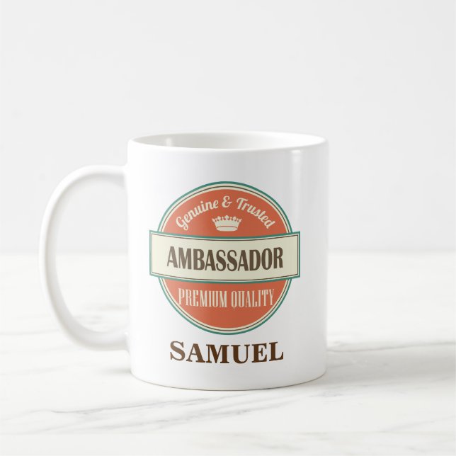L'Ambassadeur Personalized Office Mug Gift (Gauche)