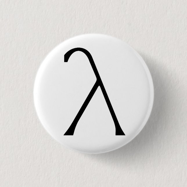 Lambda-Abzeichen Button (Vorderseite)