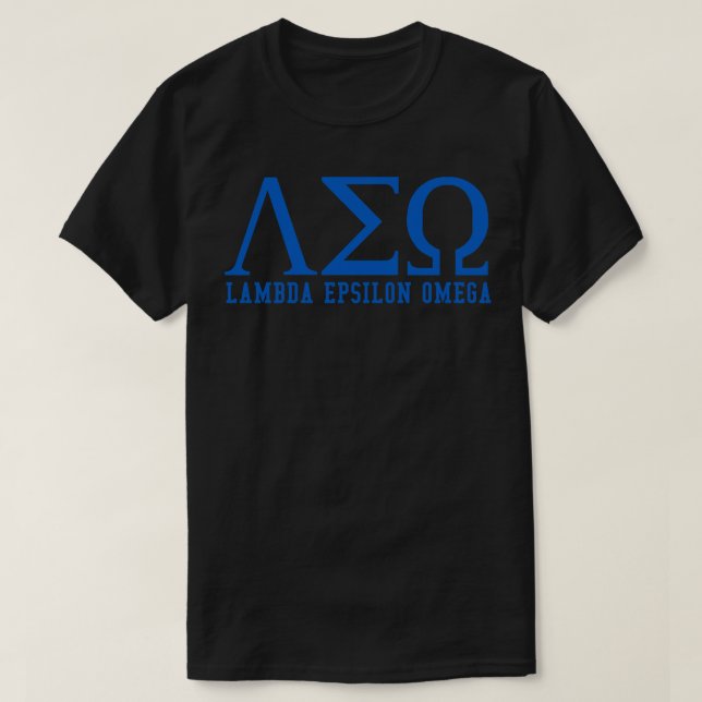 Lambda Epsilon Omega T-Shirt (Design vorne)