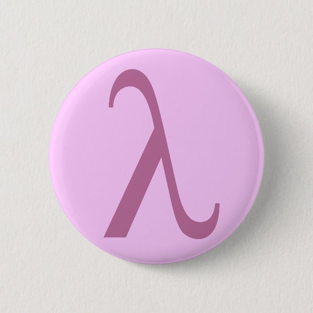 Lambda-Knopf Button (Vorderseite)