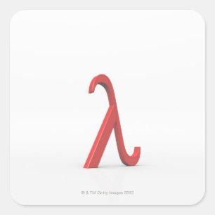 Lambda Quadratischer Aufkleber