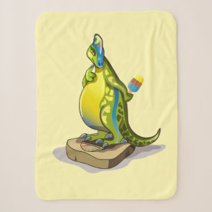Lambeosaurus Stehend auf Gewichtsskala. Sherpadecke