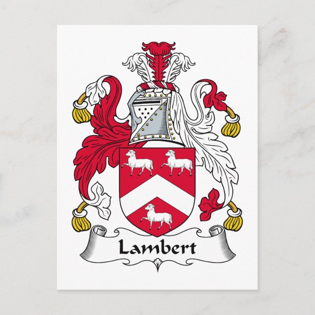 Lambert Familienwappen Postkarte (Vorderseite)