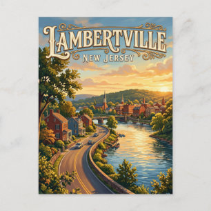 Lambertville New Jersey Postkarte