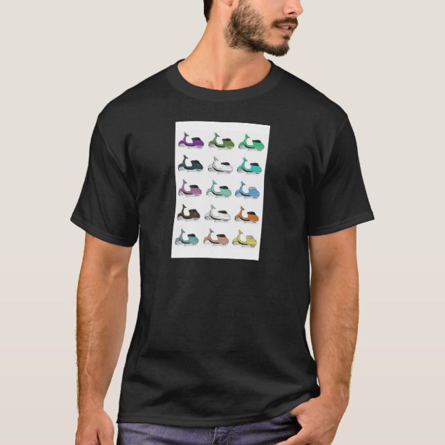 Lambretta Pop-Kunst T-Shirt (Vorderseite)