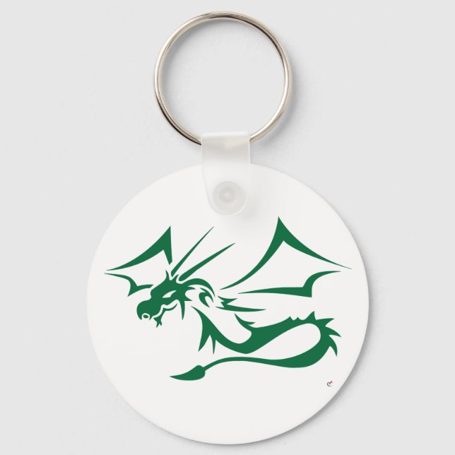 Lambton, der Grüne Drache Schlüsselanhänger (Vorderseite)