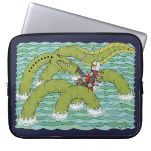 Lambton Worm und Knight Laptopschutzhülle