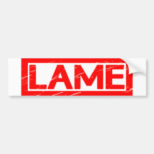 Lame Briefmarke Autoaufkleber
