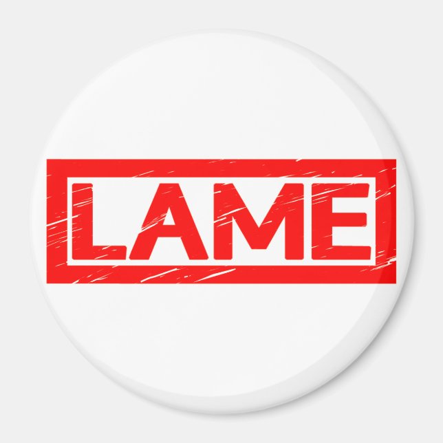 Lame Briefmarke Magnet (Vorne)