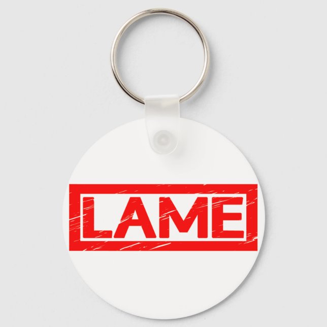 Lame Briefmarke Schlüsselanhänger (Vorderseite)
