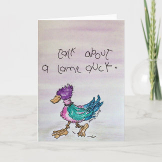 Lame Duck Dankeskarte