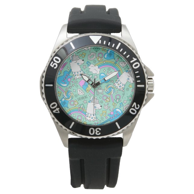 Lamellenmuster 2 armbanduhr (Vorderseite)