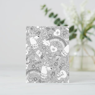 Lamellenmuster 4 feiertagspostkarte