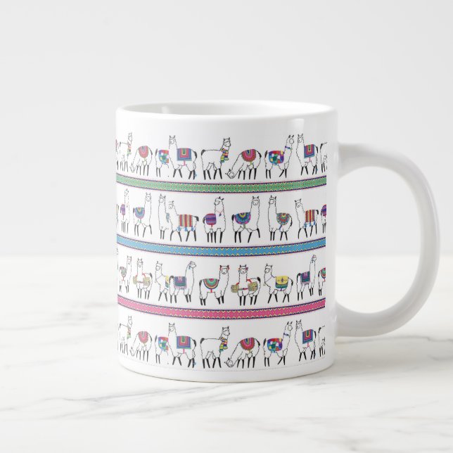 Lamellenmuster Jumbo-Tasse (Rechts)