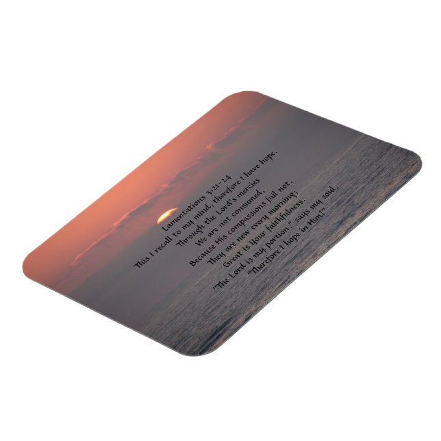 Lamentationen 3 Sonnenaufgangsmagnet Magnet (Linke Seite)
