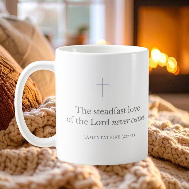 Lamentations 3:22-23 Scripture Verse Christian   Kaffeetasse (Von Creator hochgeladen)