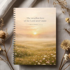 Lamentations 3:22 Bible Verse Christian Faith Notizblock