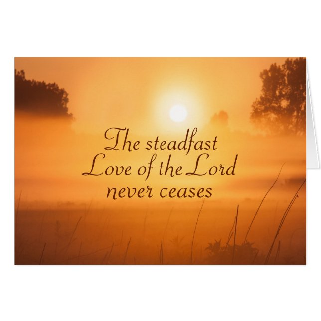Lamentations 3:22 L'amour constant du Seigneur (Devant horizontal)