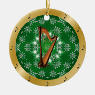Lamentieren Sie ~ silbernes ~ Grün ~ Gold~ Keramik Ornament