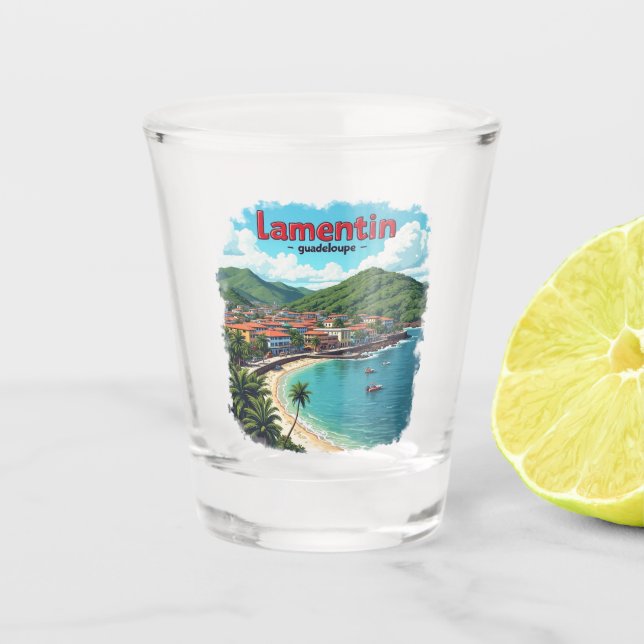 LAMENTIN GUADELOUPE SCHNAPSGLAS (Vorderseite)