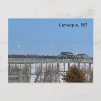 Lameque Wind Turbines Postkarte
