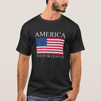 L'Amérique L'Aime Ou Le Laisse T-Shirt Novelty 4th