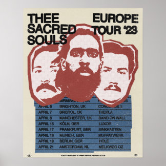 L'Âmes Sacrées 2023 Europe Tour Poster