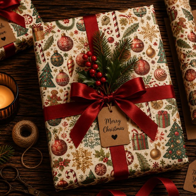 Lametta und Glanz Geschenkpapier Set (Von Creator hochgeladen)