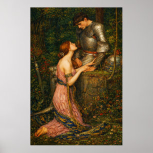 Lamia und der Soldat von John William Waterhouse Poster