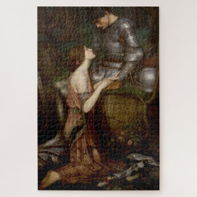 Lamia und der Soldier (von John William Waterhouse (Vertikal)